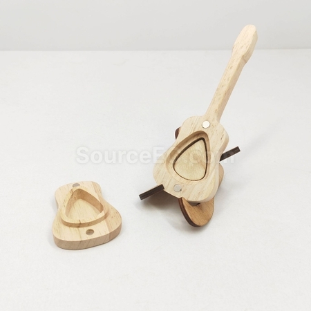 Customization Guitar Pick Wooden Box Corporate Gifts