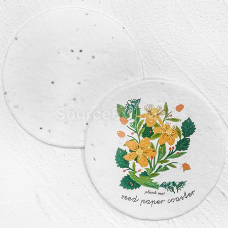 Customization Seed Paper Cup Mat Corporate Gifts