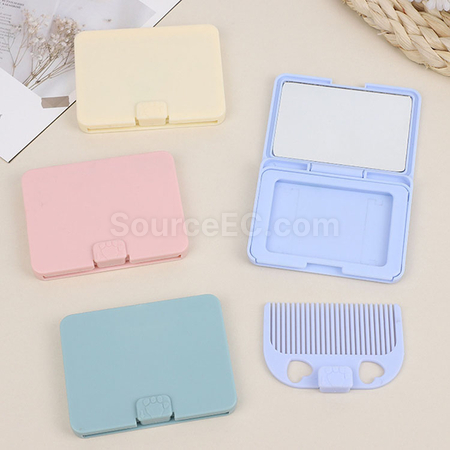 Customization Folding Mirror Comb Corporate Gifts