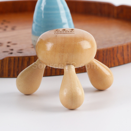 Customization Wooden Manual Massager Corporate Gifts