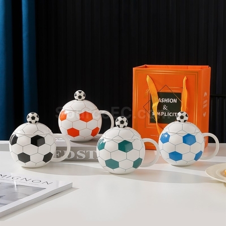 Customization Football Ceramic Mug Corporate Gifts