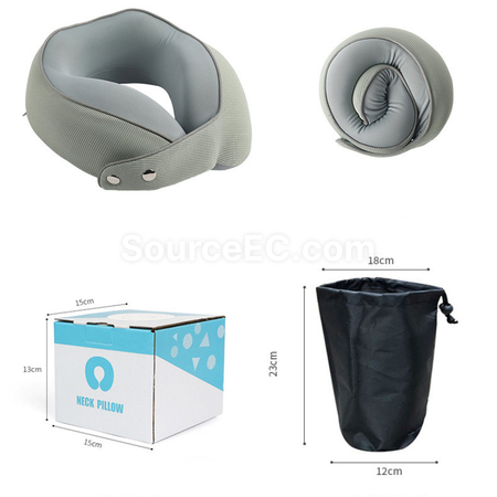 Customization Foldable Storage Memory Cotton Neck Pillow Corporate Gifts