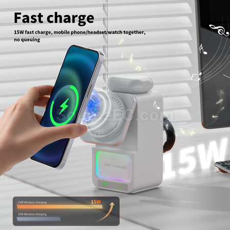 Customization Bluetooth Speaker 5 in 1 Wireless Charger Corporate Gifts