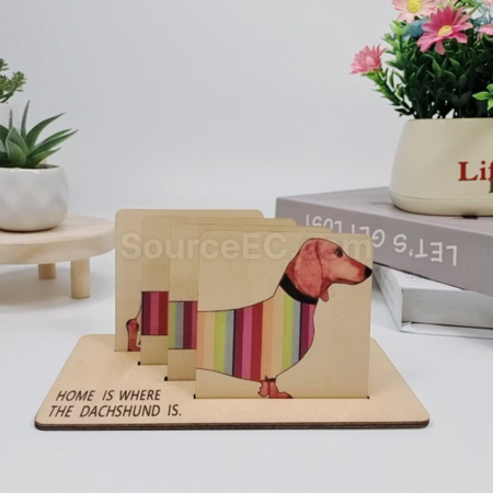 Customization Creative Wooden Coaster Corporate Gifts