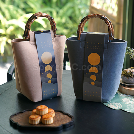 Customization Bamboo Felt Gift Bag Corporate Gifts