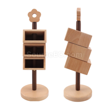Customization Wooden Pen Holder Storage Tube Corporate Gifts