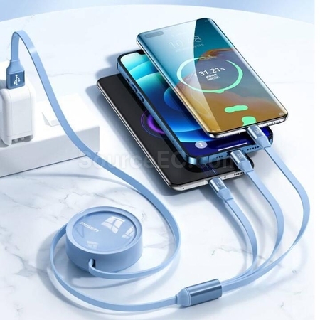 Customization 3 in 1 Retractable Quick Charge Data Line Corporate Gifts