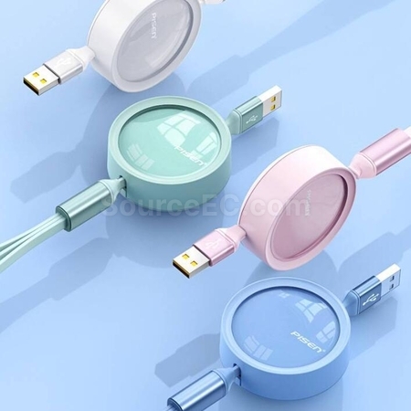 Customization 3 in 1 Retractable Quick Charge Data Line Corporate Gifts