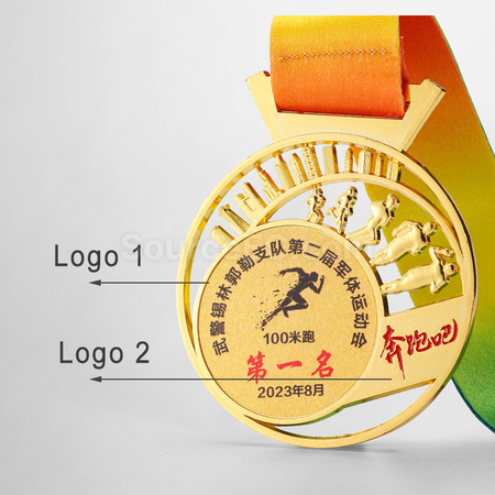 Customization Running Metal Medal Corporate Gifts