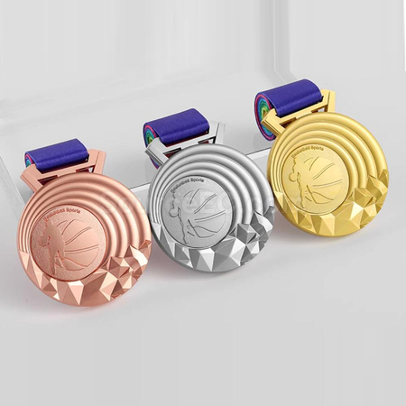 Basketball Metal Medal