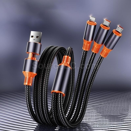 Customization Two-to-Three Fast Charging Data Cable Corporate Gifts
