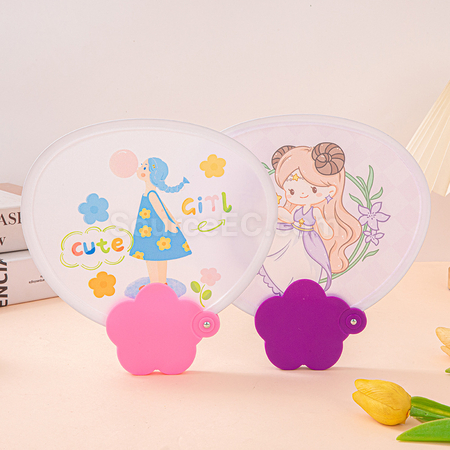 Customization Flower Folding Advertising Fan Corporate Gifts