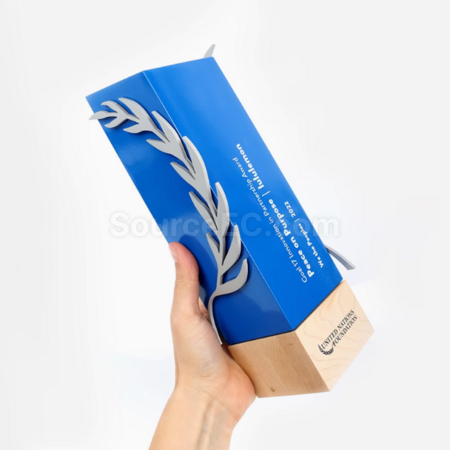 Customization Metal Wheat Ear Trophy Corporate Gifts