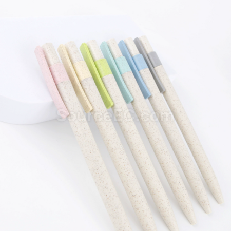 Customization Wheat straw pen Corporate Gifts
