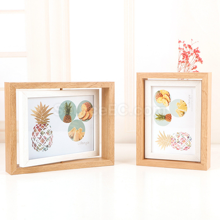 Customization Rotating Wooden Photo Frame Corporate Gifts