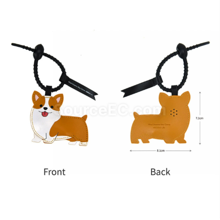 Customization Pinch the sound producing leather keychain Corporate Gifts
