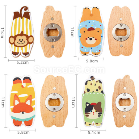 Customization Magnetic refrigerator sticker bottle opener Corporate Gifts