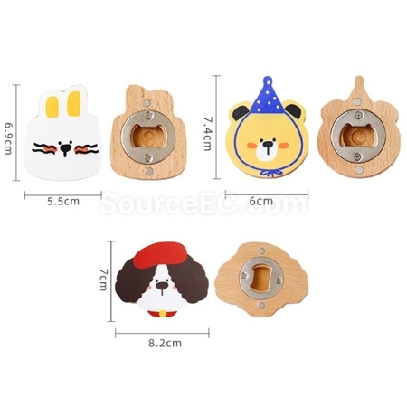 Customization Magnetic refrigerator sticker bottle opener Corporate Gifts