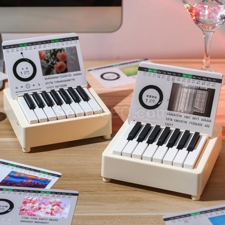 Customization Mini Piano Calendar Desktop Ornament Corporate Gifts