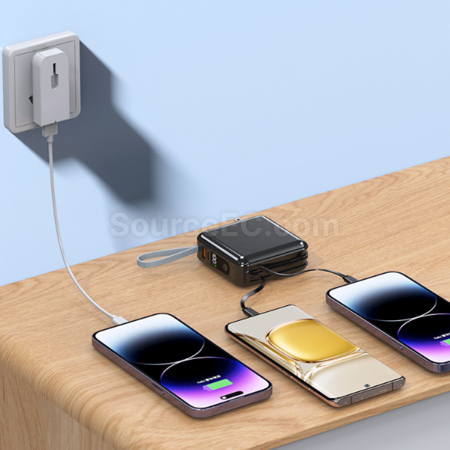 Customization Multifunctional 3-in-1 Detachable Plug Power Bank Corporate Gifts