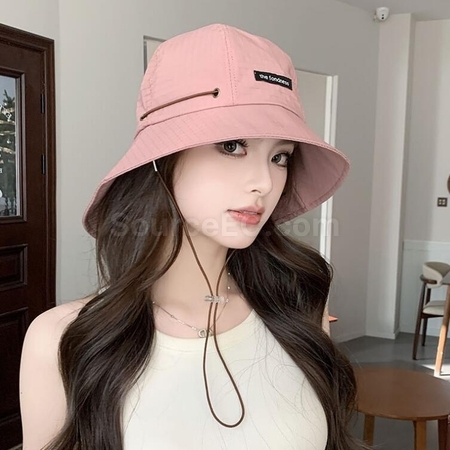 Customization Japanese Style Drawstring Wide Brim Sun Protection And Waterproof Basin Hat Corporate Gifts