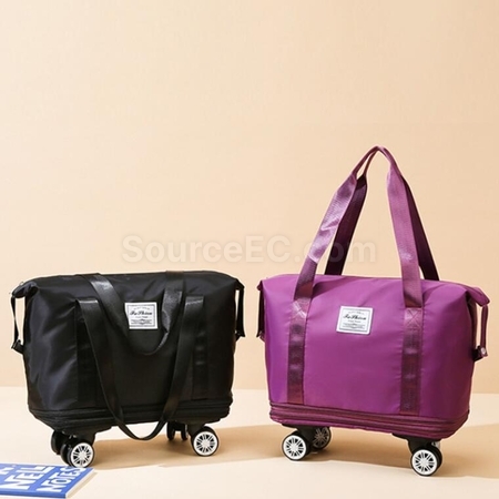 Customization Large Capacity Universal Wheel Dry And Wet Separation Expandable Waterproof Luggage Bag Corporate Gifts