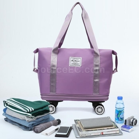 Customization Large Capacity Universal Wheel Dry And Wet Separation Expandable Waterproof Luggage Bag Corporate Gifts