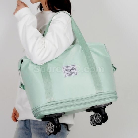 Customization Large Capacity Universal Wheel Dry And Wet Separation Expandable Waterproof Luggage Bag Corporate Gifts