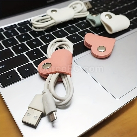 Customization Winder PU Cable Organizer Corporate Gifts