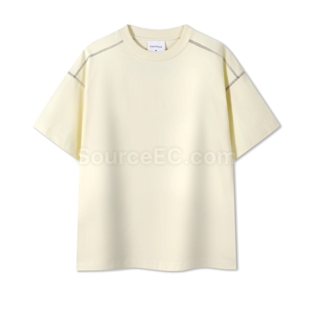Customization Contrasting Color Summer T-shirt Corporate Gifts