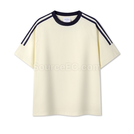 Customization Contrasting Color Summer T-shirt Corporate Gifts