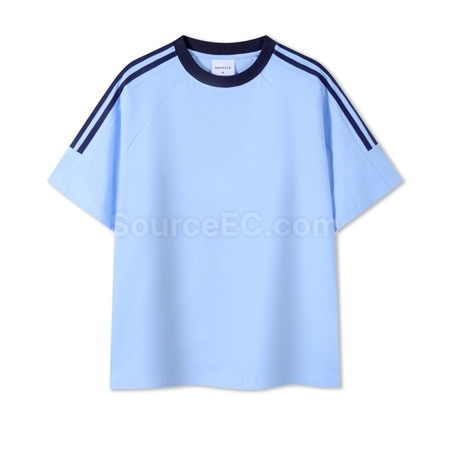 Customization Contrasting Color Summer T-shirt Corporate Gifts