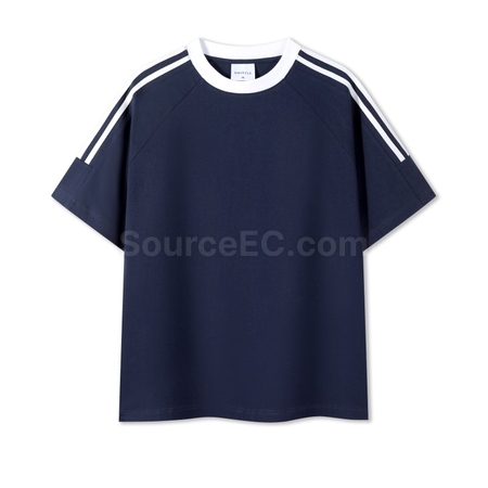 Customization Contrasting Color Summer T-shirt Corporate Gifts