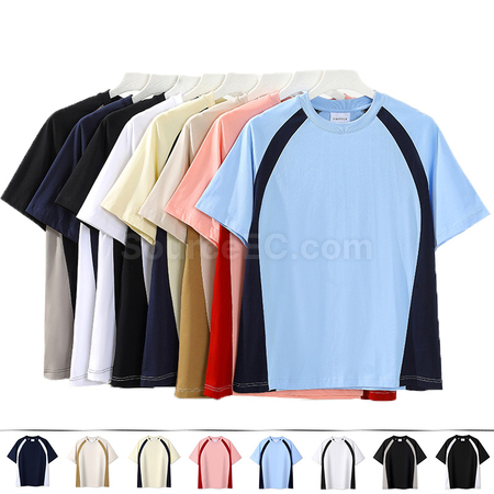 Contrasting Color Summer T-shirt
