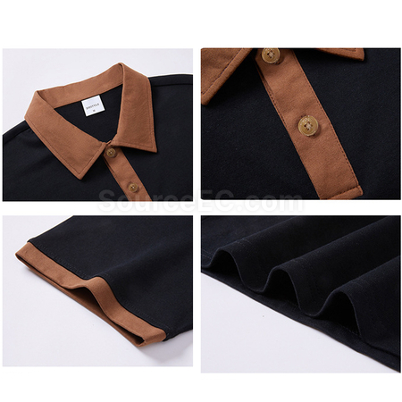 Customization Contrasting Color Summer POLO Shirt Corporate Gifts