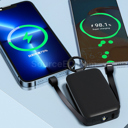 Customization Keychain Power Bank With Lamp Corporate Gifts