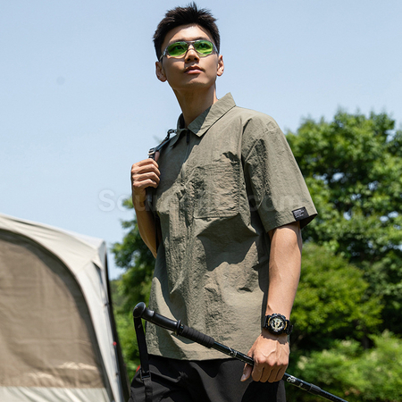 Customization Japanese-style Cooling Ice Silk Short-sleeved Polo Shirt Corporate Gifts