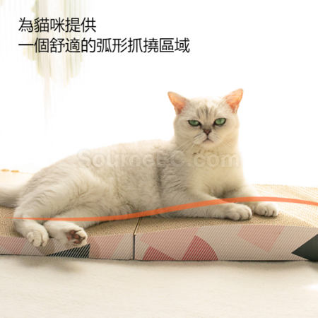 Customization Corrugated paper folding and lengthened cat scratching board Corporate Gifts