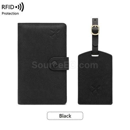Customization PU Luggage Tag and Passport Case Gift Set Corporate Gifts