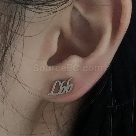 Customization Customized text earrings and studs Corporate Gifts