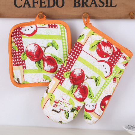Customization Two-piece set of microwave anti-scald gloves and mats Corporate Gifts