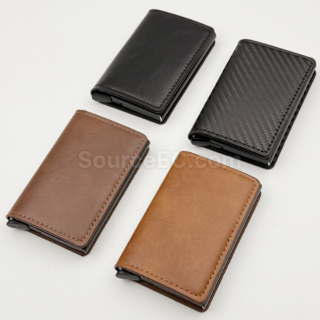 Customization Automatically ejecting RFID card wallet Corporate Gifts