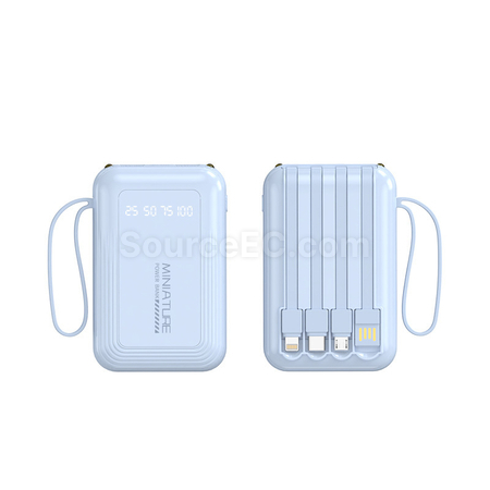 Customization 3C Certified Comes With Four Wires Mobile Power Bank Corporate Gifts