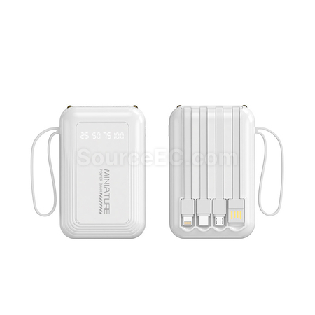 Customization 3C Certified Comes With Four Wires Mobile Power Bank Corporate Gifts
