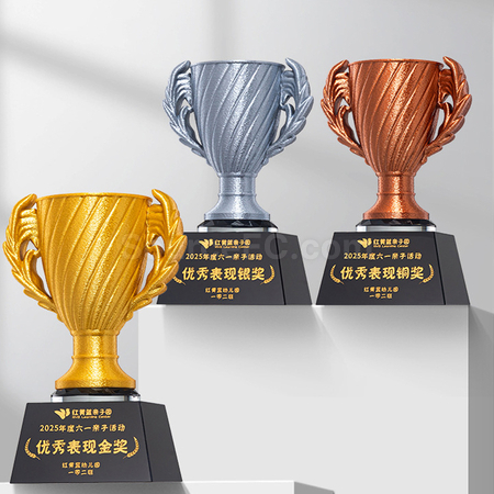 Customization Gold/Silver/Bronze Trophy Corporate Gifts