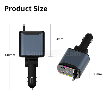 Customization 4-in-1 Retractable Cable Super Fast Charging  Corporate Gifts