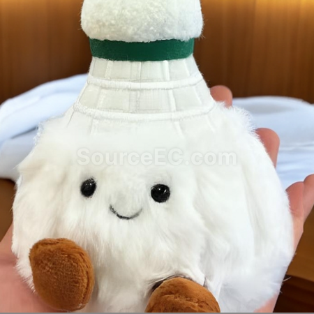 Customization Badminton plush doll keychain Corporate Gifts