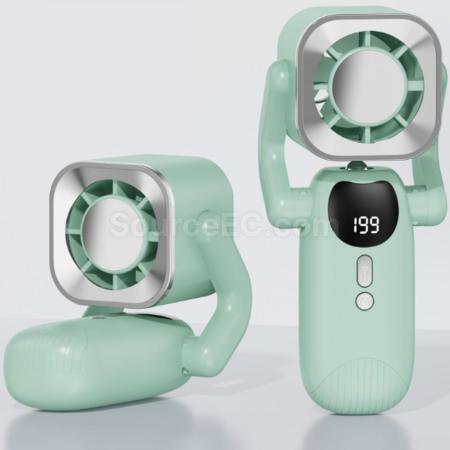 Customization Handheld digital display fan with flashlight Corporate Gifts