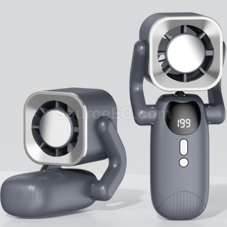 Customization Handheld digital display fan with flashlight Corporate Gifts
