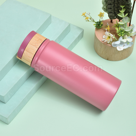 Customization Stainless Steel Bamboo Lid Handle Thermos Cup Corporate Gifts